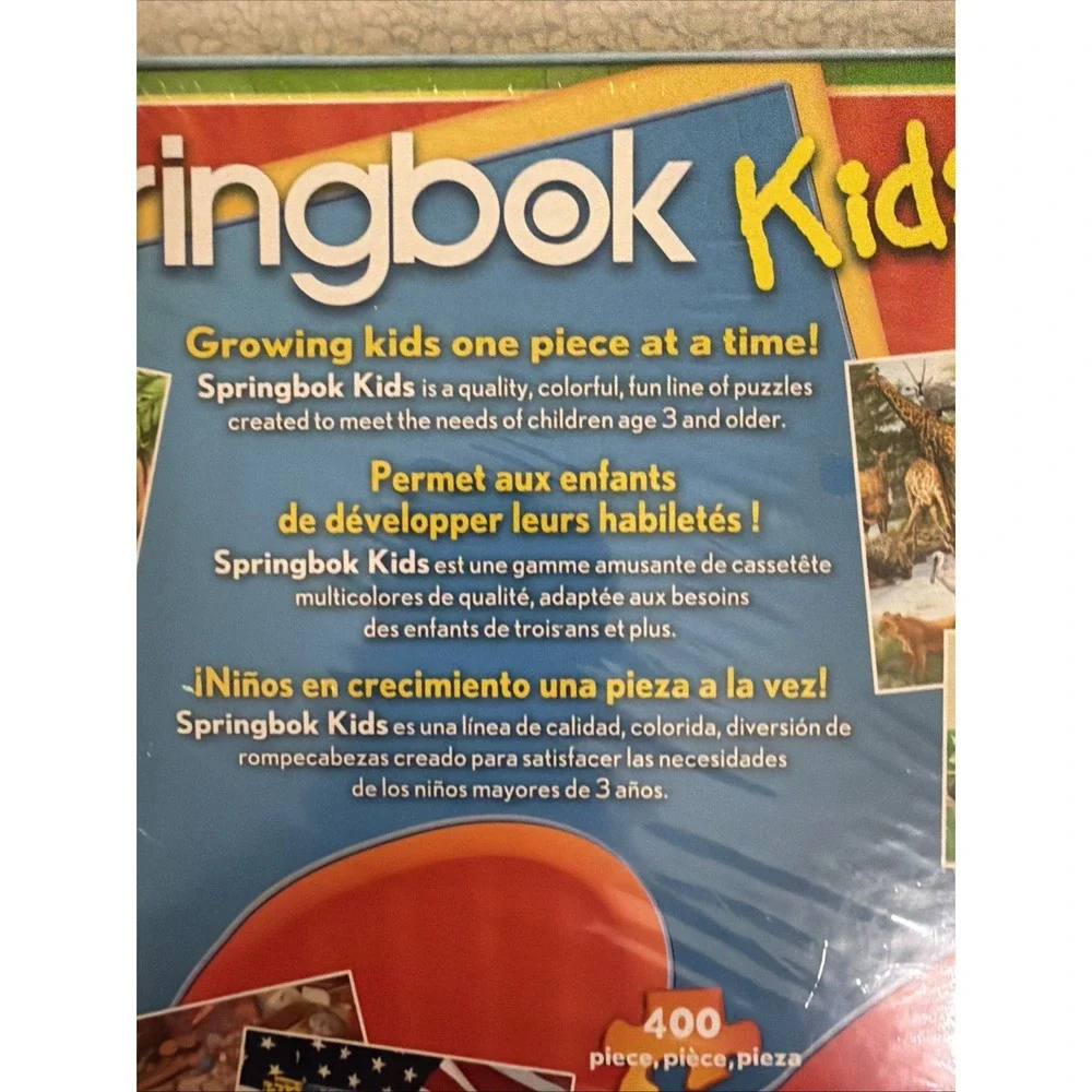 Springbok Kids USA Map Jigsaw Puzzle 2017 60 Pieces USA 13.5x19